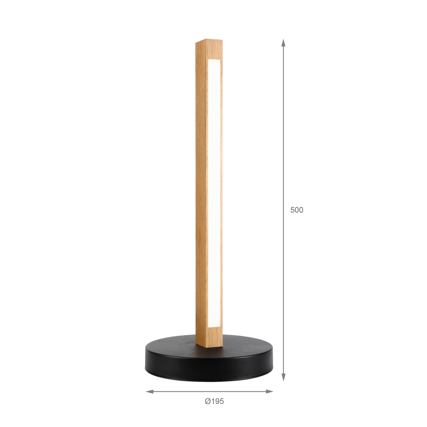 LED tafellamp VERDE LED/10W/230V 3000K eiken/zwart