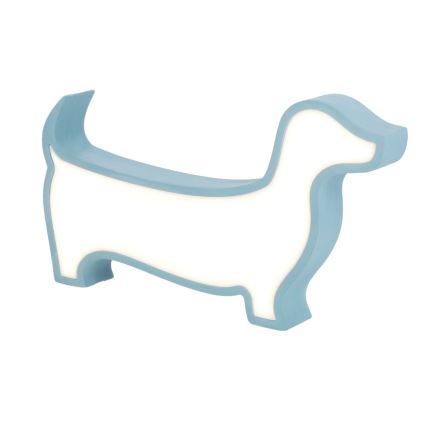 LED tafellamp voor kinderen DOG LED/12W/230V blauw