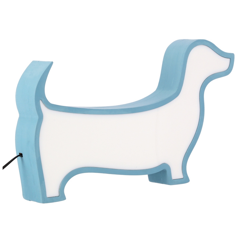 LED tafellamp voor kinderen DOG LED/12W/230V blauw