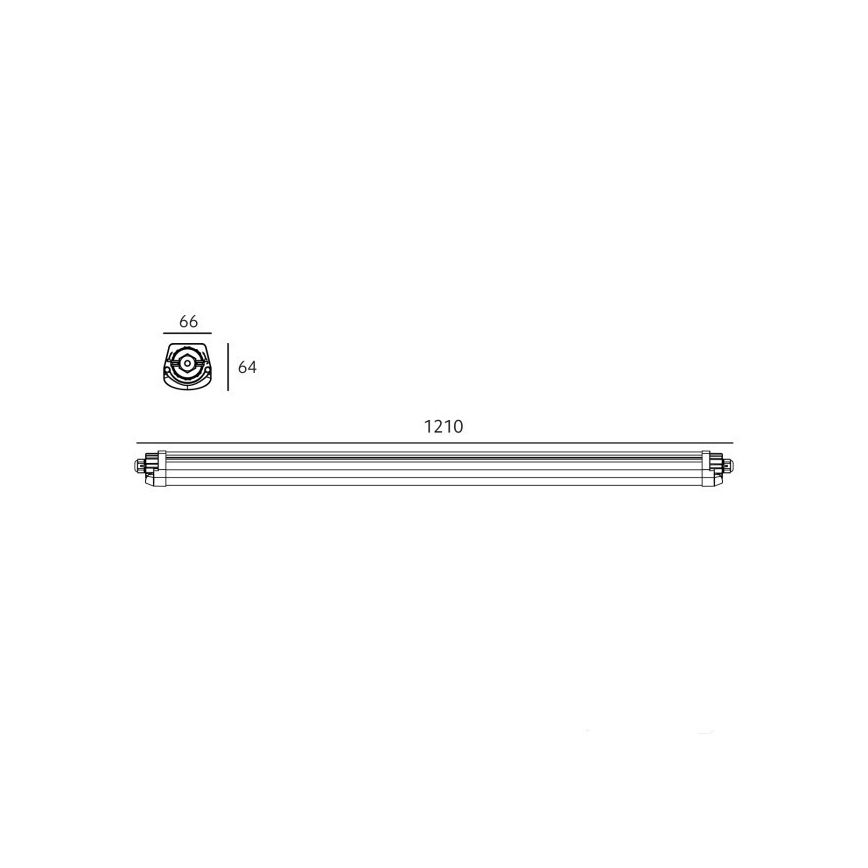 LED technisch TL-armatuur LUMEXO LED/36W/230V 4000K IP65 121 cm