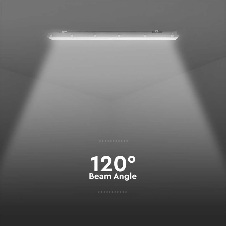 LED TL-armatuur voor technische toepassingen met bewegings- en schemersensor LED/48W/230V IP65 6500K 150 cm
