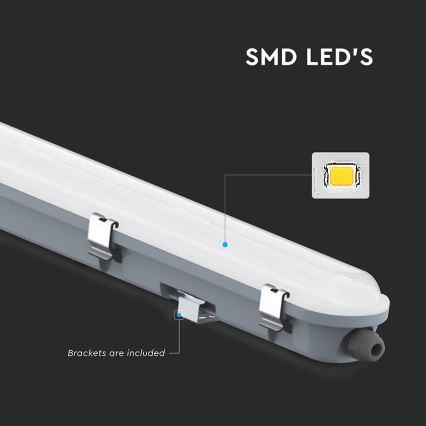 Technisch LED-TL-armatuur met noodmodule LED/36W/230V 6500K IP65 2200 mAh 120 cm