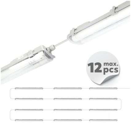 LED technisch TL-armatuur T8 2xG13/18W/230V 6500K IP65 127 cm