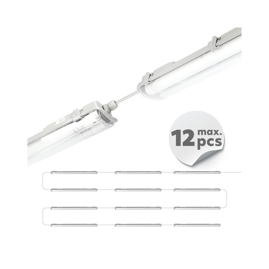 LED technisch TL-armatuur T8 2xG13/18W/230V 6500K IP65 127 cm