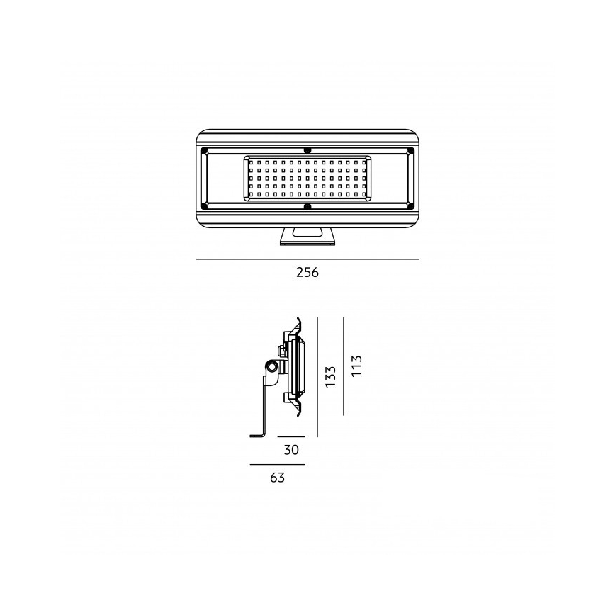 LED-technische armatuur 4-in-1 MULTILUXO LED/50W/230V 4000K IP65 25,6 cm