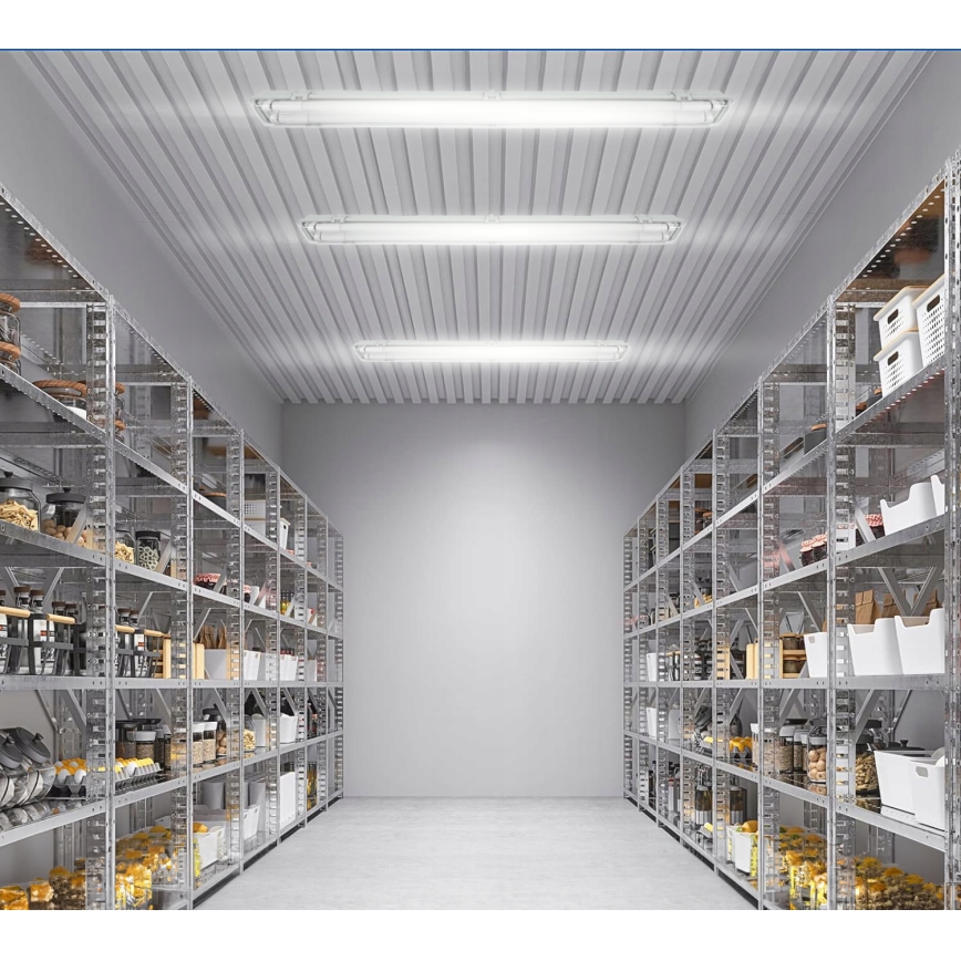 LED technische TL-armatuur T8 2xG13/20W/230V 6500K 120 cm IP65 wit