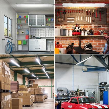 LED technische TL-armatuur T8 2xG13/20W/230V 6500K 120 cm IP65 wit