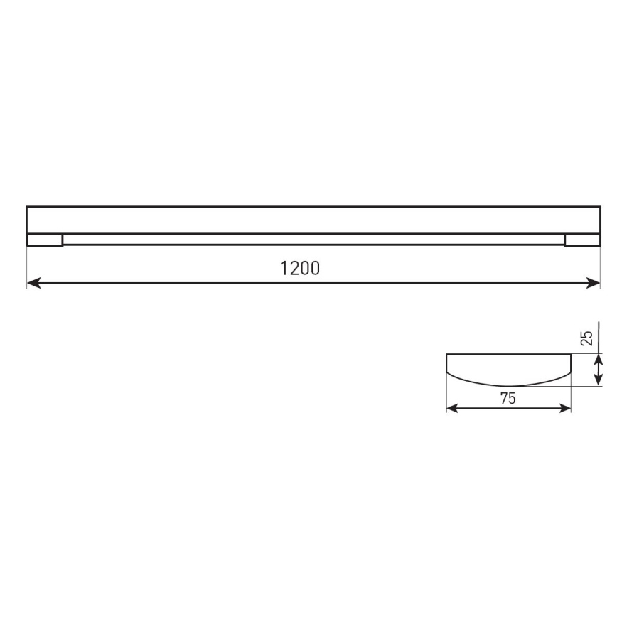 Dimbaar LED-TL-armatuur DAISY RIBBON LED/20/30/40W/230V 3000/4300/6500K 120 cm wit