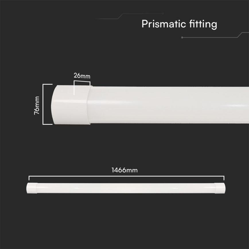 LED TL-buislamp LED/50W/230V 3000/4000/6500K 146 cm