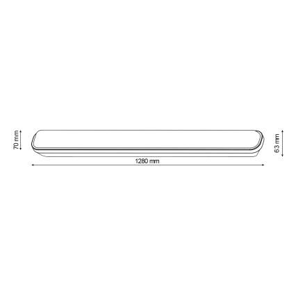 LED TL-armatuur bedrijfsverlichting 1xG13/18W/230V IP65