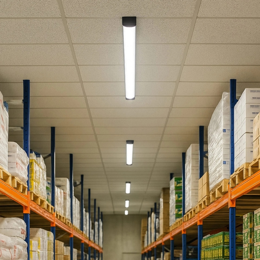 LED TL-armatuur LED/18W/230V 4000K 60 cm zwart