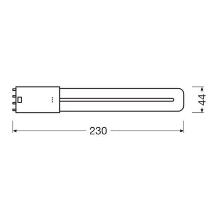 LED TL-buis 2G11/8W/230V 3000K - Osram