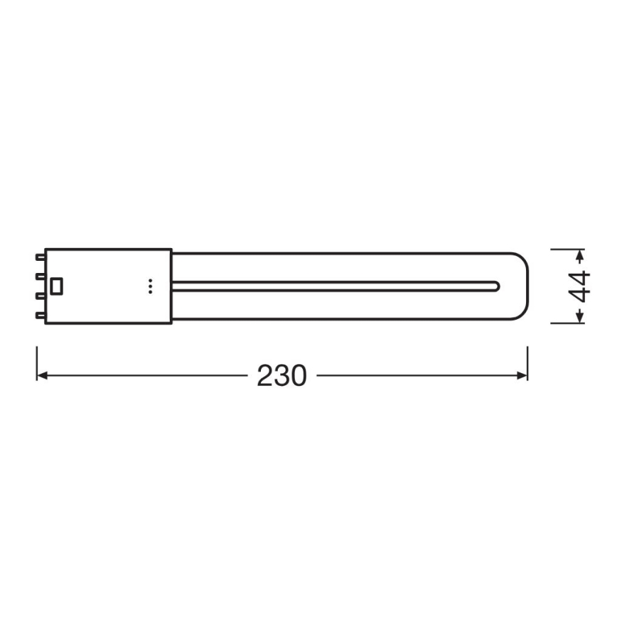LED TL-buis 2G11/8W/230V 3000K - Osram