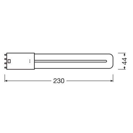 LED TL-buis 2G11/8W/230V 4000K - Osram