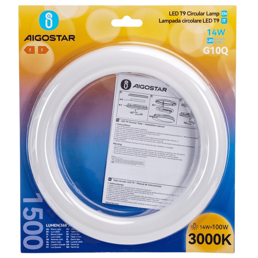 LED TL-buis G10q/14W/230V 4000K - Aigostar