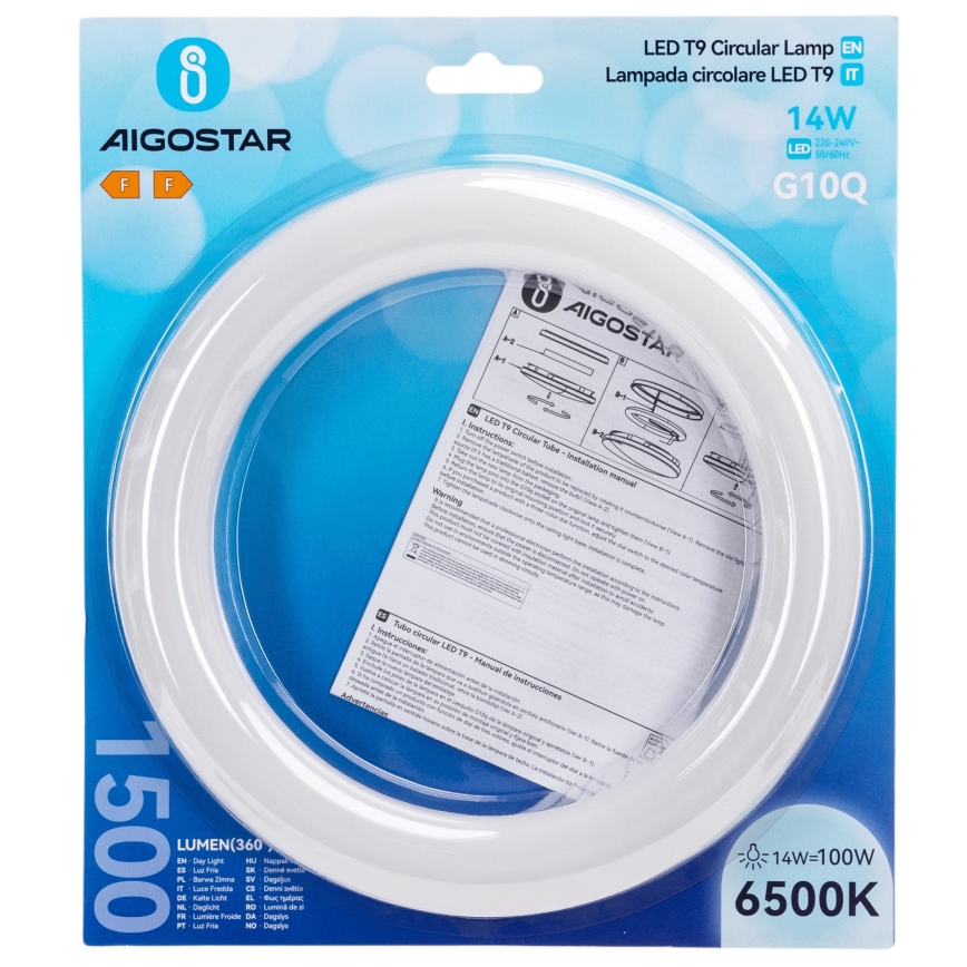 LED TL-buis G10q/14W/230V 6500K - Aigostar