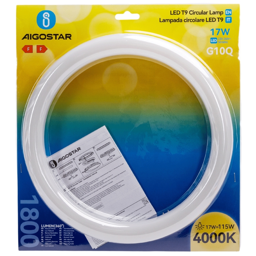 LED TL-buis G10q/17W/230V 4000K - Aigostar