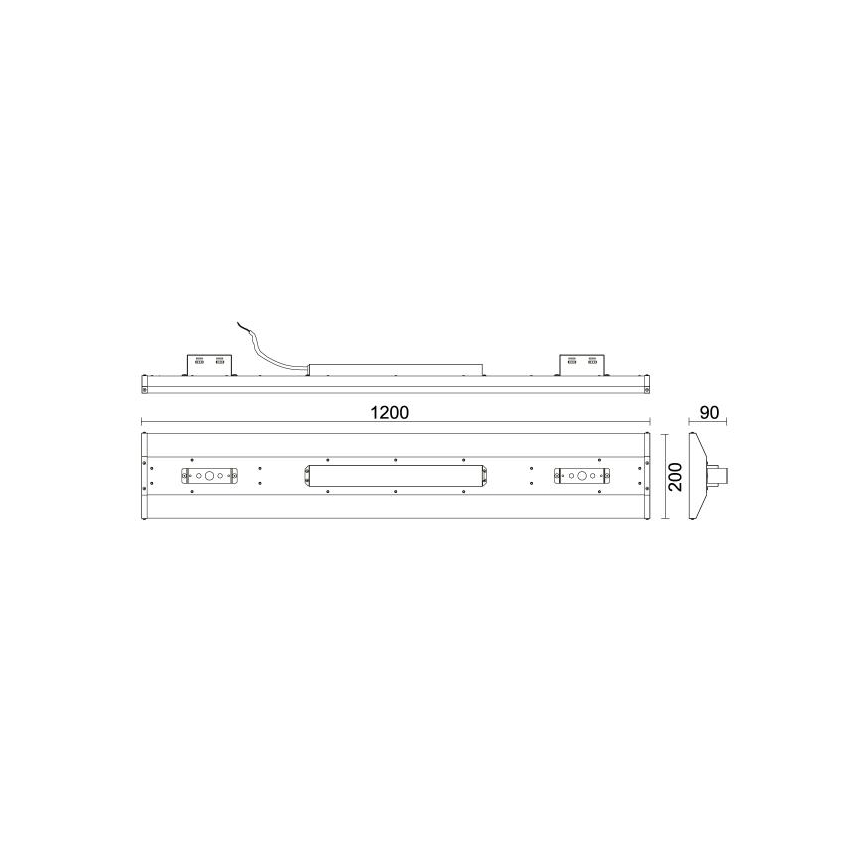 LED TL-buis High Bay LED/120W/230V 5000K 120 cm