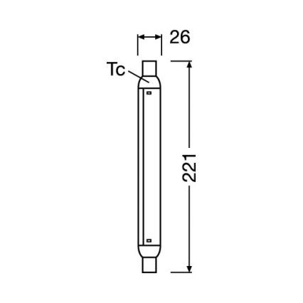 LED TL-buis LINE S15s/4W/230V 2700K - Osram