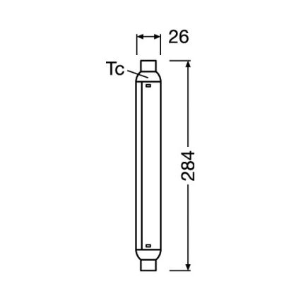 LED TL-buis LINE S15s/7W/230V 2700K - Osram