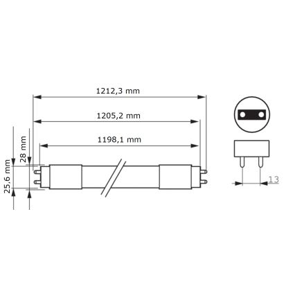 LED TL-buis Philips MASTER T8 G13/16W/80V 6500K 120 cm