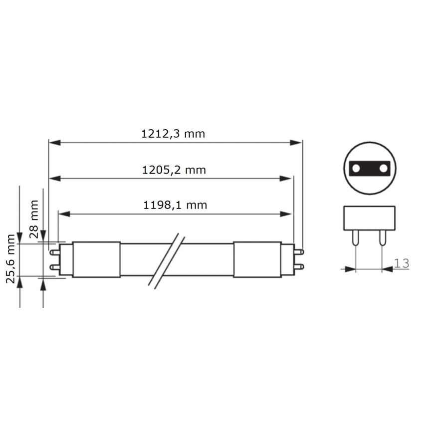 LED TL-buis Philips MASTER T8 G13/16W/80V 6500K 120 cm