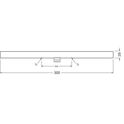LED TL-buis S14d/3,5W/230V 2700K 30 cm - Osram