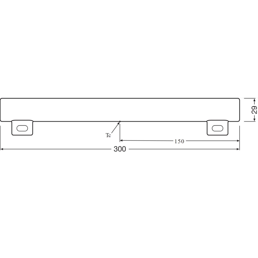 LED TL-buis S14s/3,5W/230V 2700K 30 cm - Osram