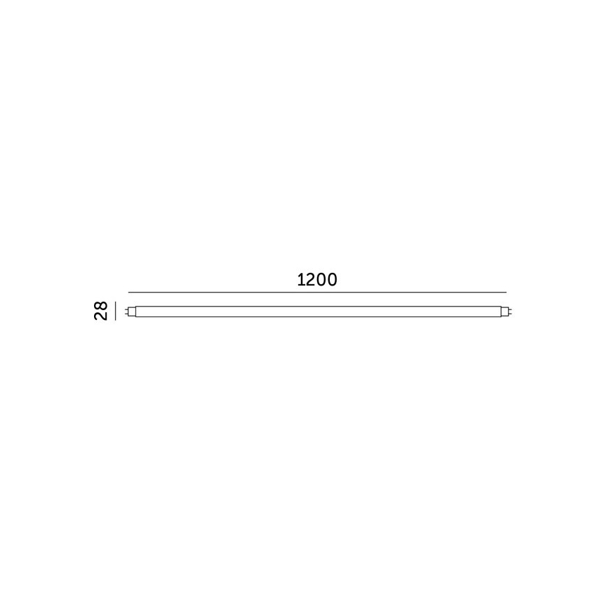 LED TL-buis T8 G13/18W/230V 3000K 120 cm