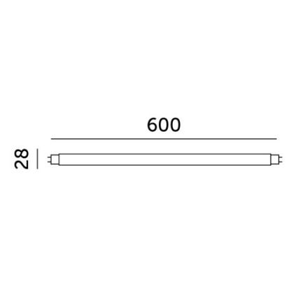 LED TL-buis T8 G13/9W/230V 4000K 60 cm