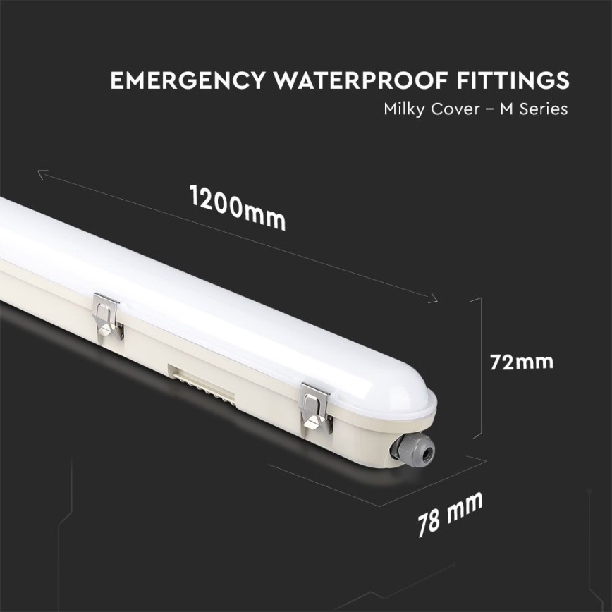 LED TL-buis werkverlichting met noodmodule EMERGENCY LED/36W/230V 6500K 120cm IP65