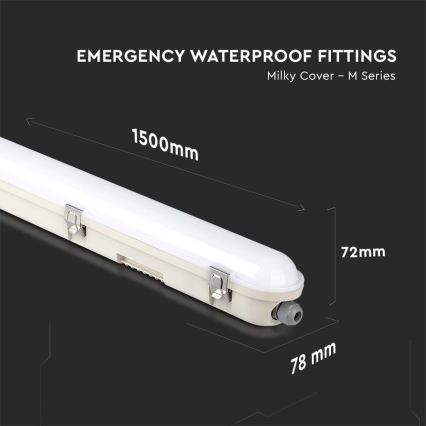 LED TL-buis werkverlichting met noodmodule EMERGENCY LED/48W/230V 6500K 150cm IP65
