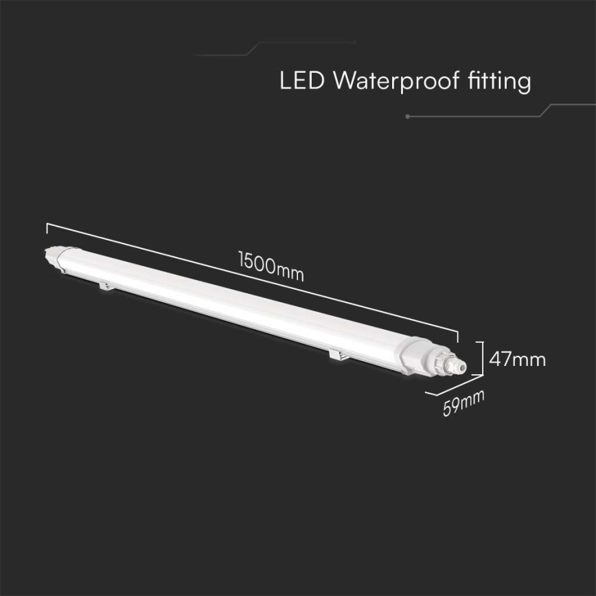 LED TL-buis werkverlichting LED/48W/230V 4000K IP65 150 cm