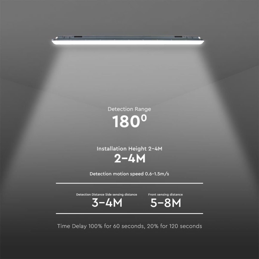 LED TL-buis werkverlichting met sensor  X-SERIES LED/36W/230V 6500K 120 cm IP65