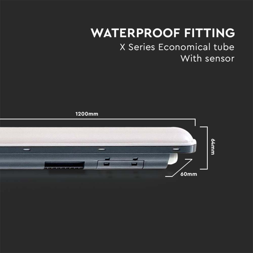 LED TL-buis werkverlichting met sensor  X-SERIES LED/36W/230V 6500K 120 cm IP65