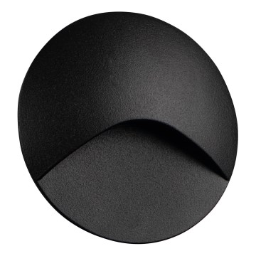 LED-traparmatuur EXIN LED/2,5W/230V 3000K IP65 zwart rond