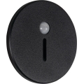 LED-traparmatuur met bewegings- en schemersensor MAGNIK LED/1,7W/230V 2700/3300/3900/4600/5700K zwart rond