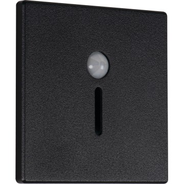 LED traparmatuur met bewegings- en schemersensor MAGNIK LED/1,7W/230V 2700/3300/3900/4600/5700K zwart vierkant