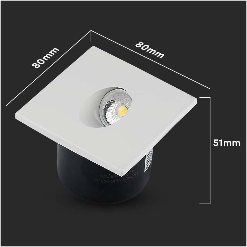 LED Traplicht LED/3W/230V 4000K wit