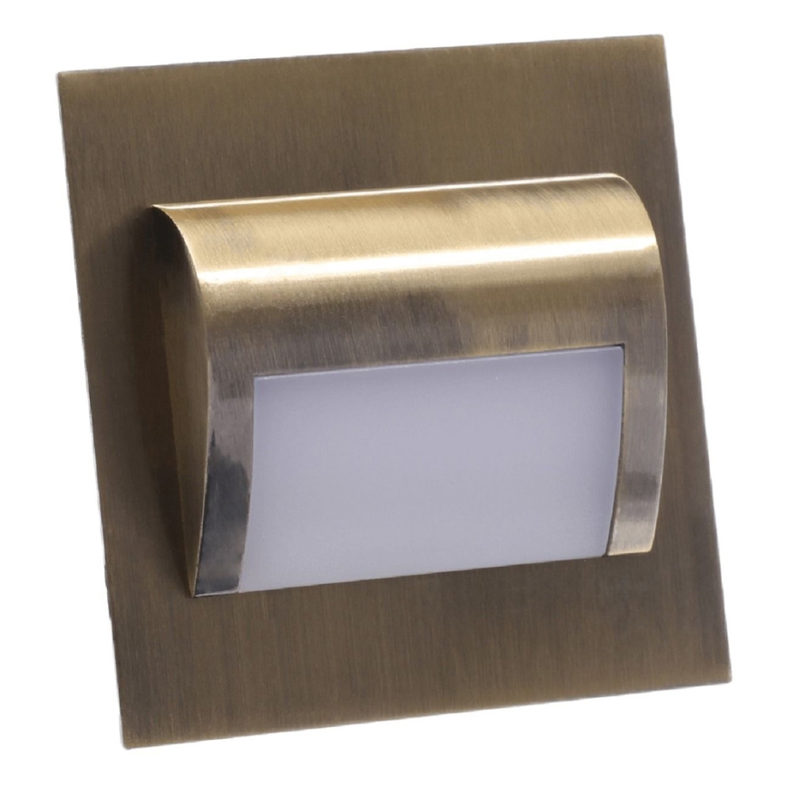 LED Trappenhuis Lamp DECORUS LED/1,2W/12V 4000K messing