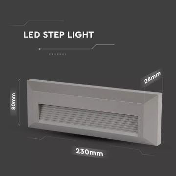 LED Trapverlichting 1xLED/3W/230V 3000K IP65