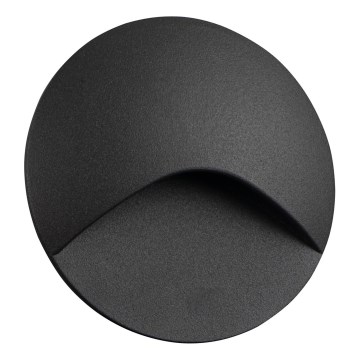 LED trapverlichting EXIN LED/2,5W/230V 3000K IP65 antraciet rond