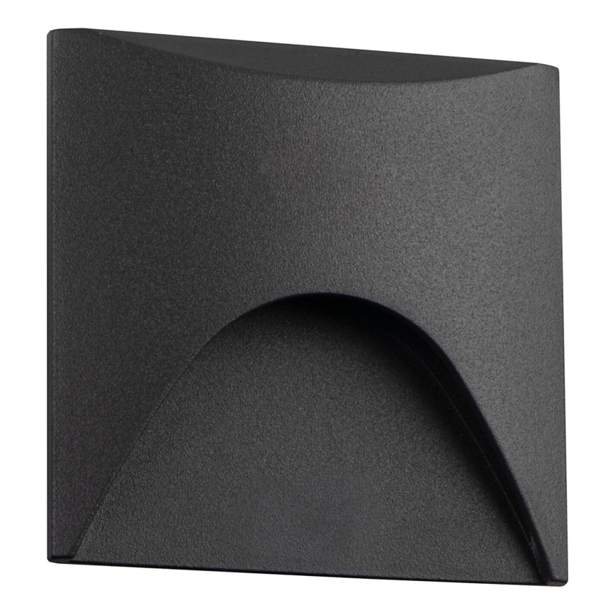 LED-trapverlichting EXIN LED/2,5W/230V 3000K IP65 antraciet vierkant