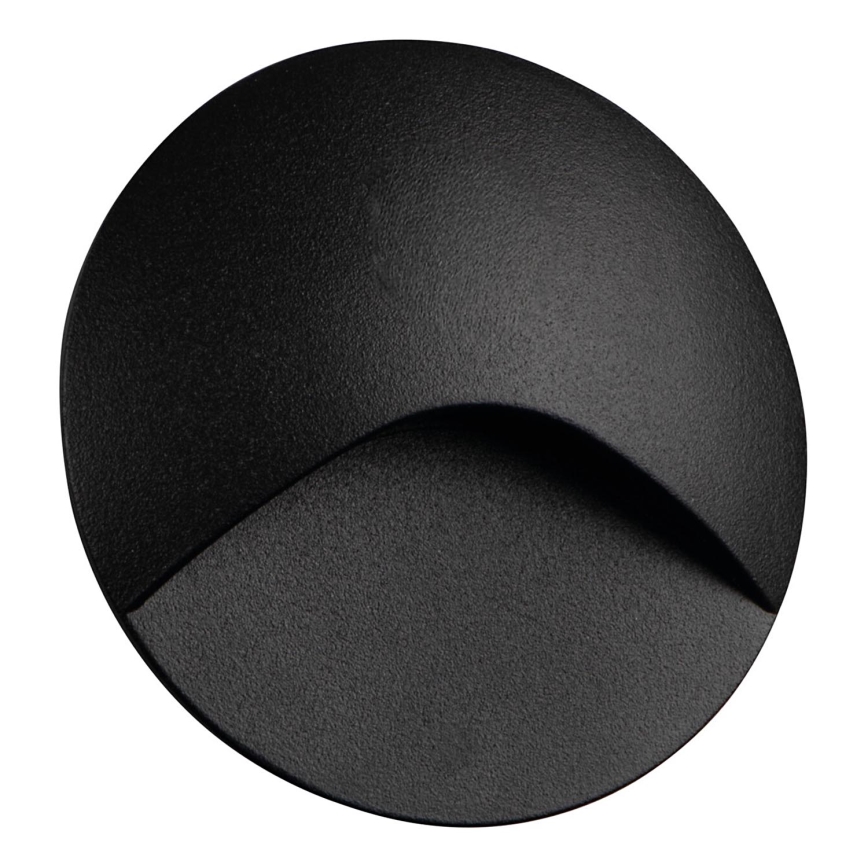 LED-trapverlichting EXIN LED/2,5W/230V 4000K IP65 zwart rond