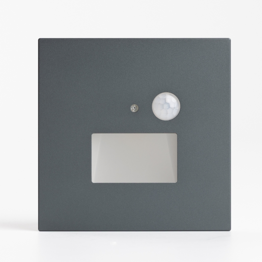 LED trapverlichting met bewegings- en schemersensor LED/1,5W/230V 3000/4000/6000K antraciet