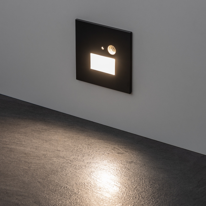 LED trapverlichting met bewegings- en schemersensor LED/1,5W/230V 3000/4000/6000K antraciet