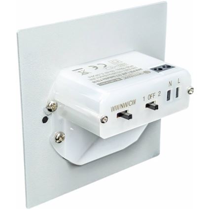 LED-traplamp met bewegings- en schemersensor LED/1,5W/230V 3000/4000/6000K zilver