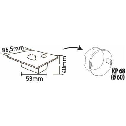 LED-traplamp met bewegings- en schemersensor LED/1,5W/230V 3000/4000/6000K zilver