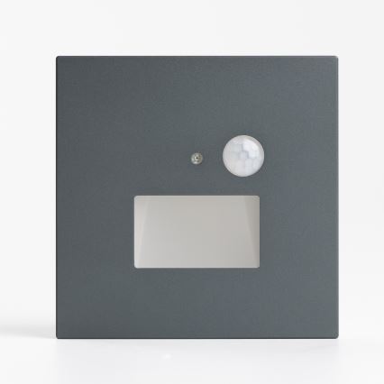 LED-traparmatuur met bewegings- en schemersensor LED/1,5W/230V 3000/4000/6500K antraciet