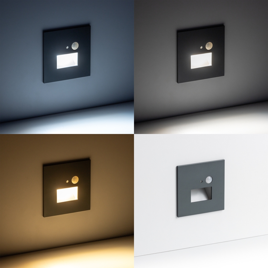 LED Trapverlichting met bewegingssensor LED/1,5W/230V 3000K/4000K/6500K